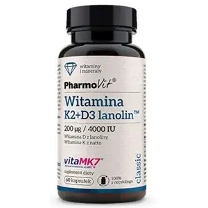 Witamina K2 i D3 bezglutenowa 60 szt. - Pharmovit