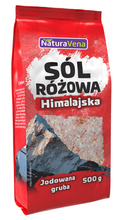 Sól himalajska różowa gruba jodowana 500 g - Naturavena