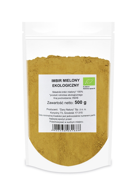 Imbir mielony 500 g - Dary Natury (EKO)