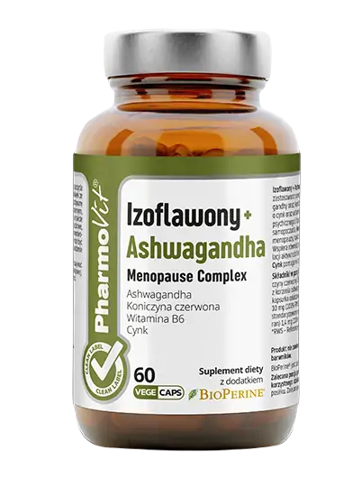 Izoflawony ashwagandha menopause complex bezglutenowe 60 szt. - Pharmovit
