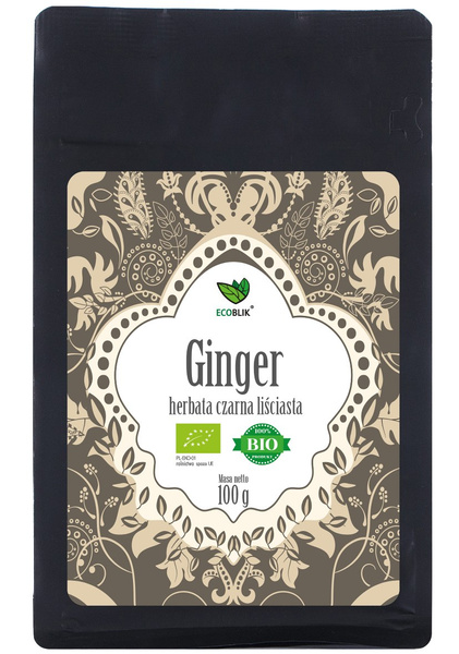 Herbata czarna liściasta imbirowa 100 g - Ecoblik (EKO)