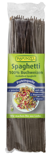 Makaron spaghetti gryczany bezglutenowy 250 g - Rapunzel (BIO)