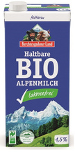 Mleko alpejskie UHT  o obniżonej zawartości LAKTOZY (1,5 %) 1 l - Berchtesgadener Land (BIO)