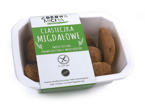 Ciastka migdałowe bezglutenowe 100 g - Zdrowa Micha