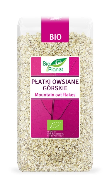 Płatki Owsiane Górskie 300 g - Bio Planet - EKO