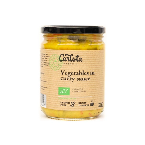 Warzywa w Sosie Curry 425g - Carlota Organic