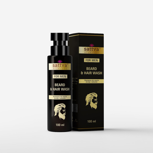 Szampon do mycia brody i włosów 100 ml - Sattva