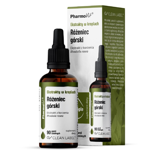 Ekstrakty w kroplach różeniec górski bezglutenowe 30 ml - Pharmovit