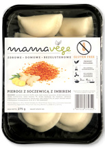 PIEROGI Z SOCZEWICĄ I IMBIREM BEZGLUTENOWE 275 g - MAMA VEGE