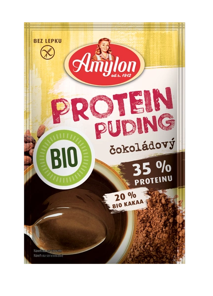 Budyń Proteinowy O Smaku Czekoladowym Bez Dodatku Cukru Bezglutenowy Bio 45 G - Amylon