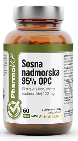 Sosna nadmorska ekstrakt 95 % OPC bezglutenowy 60 szt. - Pharmovit