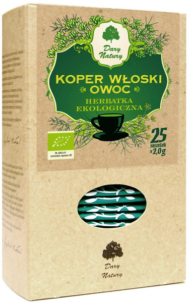 Herbatka z owocu kopru włoskiego (25 saszetek) 50 g - Dary Natury (BIO)