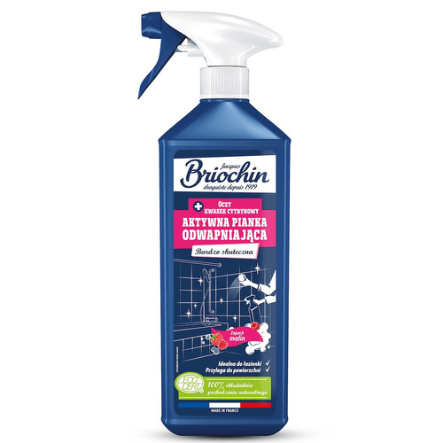 Pianka odwapniająca malinowa w sprayu 750 ml - Briochin