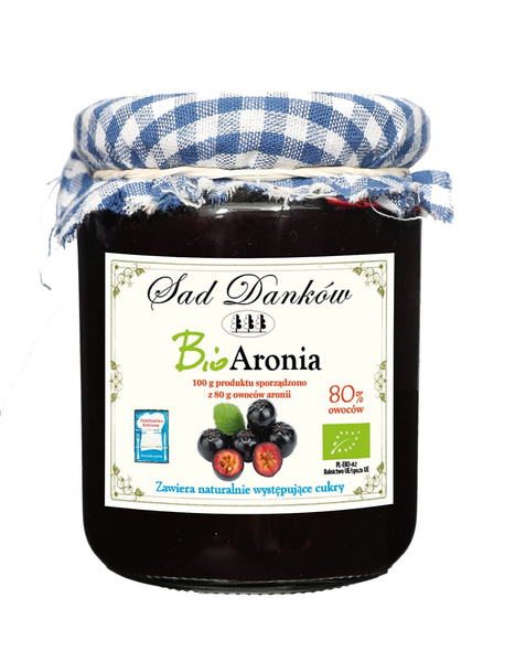 Aronia 80% Owoców Bez Cukru 260g - Sad Danków