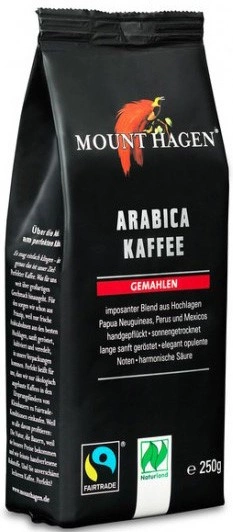 Kawa Mielona Arabica 100 % Fair Trade Bio 250 G  -  MOUNT HAGEN