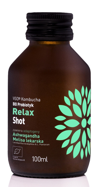 Shot kombucha relax bezglutenowy 100 ml - Vigo (EKO)