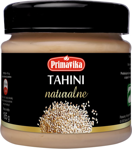 TAHINI Naturalne Krem Sezamowy 185g - Primavika