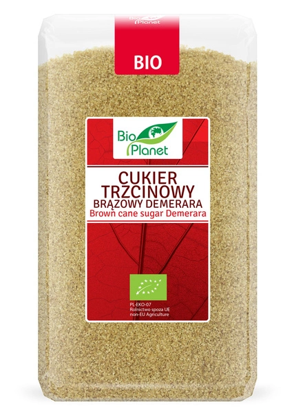 Cukier Trzcinowy Brązowy 1kg - Bio Planet