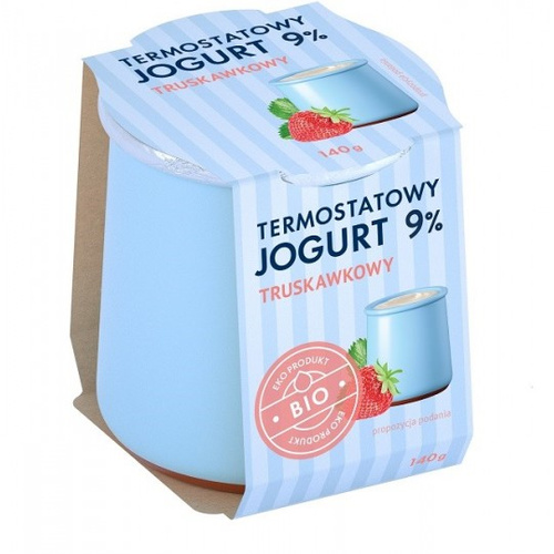 Jogurt termostatowy truskawkowy 9 %  140 g - Yömleko (EKO)