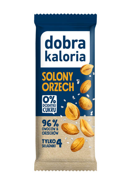 Baton Owocowy Solony Orzech 35g - Dobra Kaloria