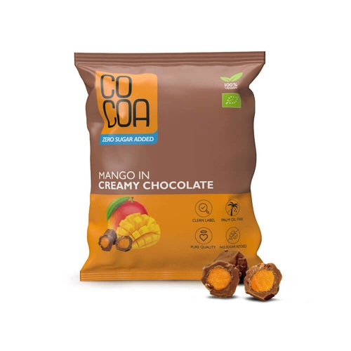 Mango W Czekoladzie Creamy Bez Dodatku Cukru Bio 70 G - Cocoa