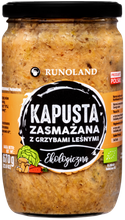 Kapusta kiszona zasmażana z grzybami leśnymi 670 g - Runoland (BIO)