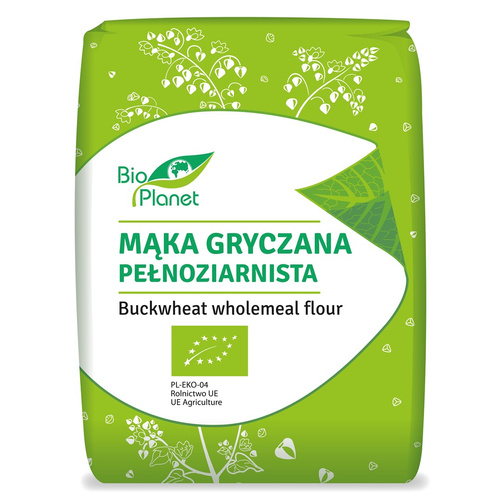 Mąka Gryczana Pełnoziarnista 1kg - Bio Planet - BIO EKO