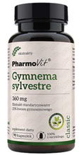 Gurmar ekstrakt bezglutenowa gymnema sylvestre 90 szt. (360 mg) - Pharmovit