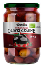 Oliwki czarne bez pestek w zalewie 280 g (150 g) - Vitaliana (BIO)