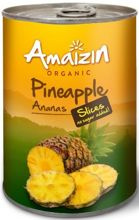 Ananas plastry w soku własnym 400 g (225 g) - Amaizin (BIO)