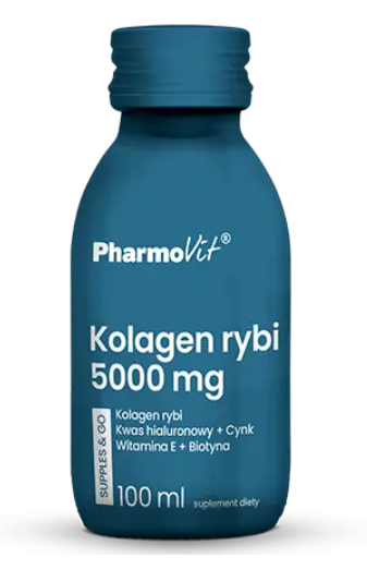 Shot kolagen rybi (5000 mg) bezglutenowy 100 ml - Pharmovit