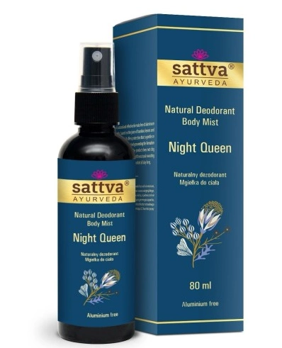Dezodorant - Mgiełka Do Ciała Królowa Nocy 80 Ml - Sattva (Ayurveda)