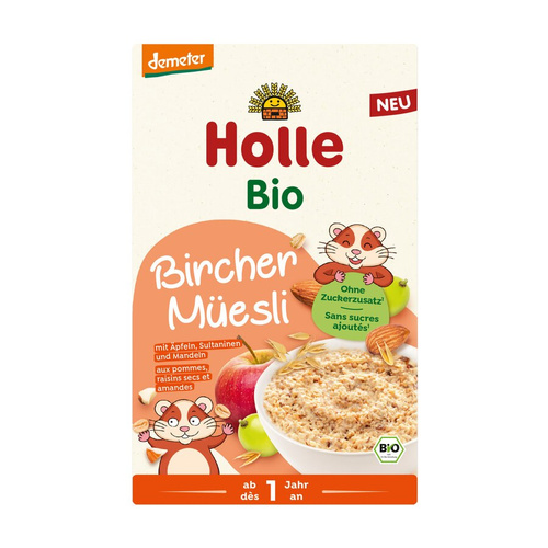 Musli birchera z jabłkiem rodzynkami i migdałami bez dodatku cukrów od 1 roku 200 g - Holle (EKO)
