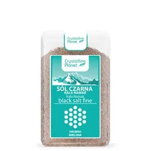 Sól czarna kala namak drobna 600 g - Crystalline Planet