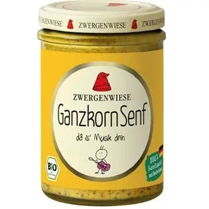 Musztarda francuska bezglutenowa 160 ml - Zwergenwiese (EKO)