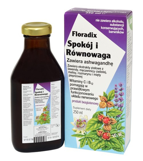 Suplement diety spokój i równowaga w płynie bezglutenowy 250 ml - Salus (Floradix)