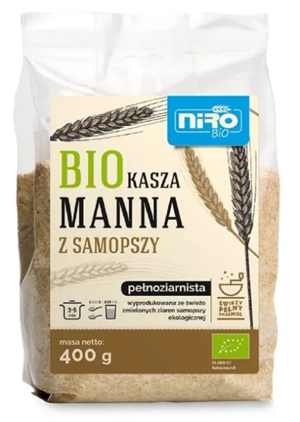 Kasza manna z samopszy 400 g - Niro (EKO)