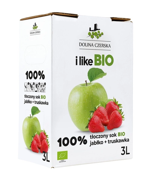 Sok Jabłkowo   Truskawkowy Nfc Bio 3 L  -  DOLINA CZERSKA