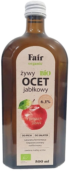 Ocet Jabłkowy 6,1% 500ml - Fair Organic