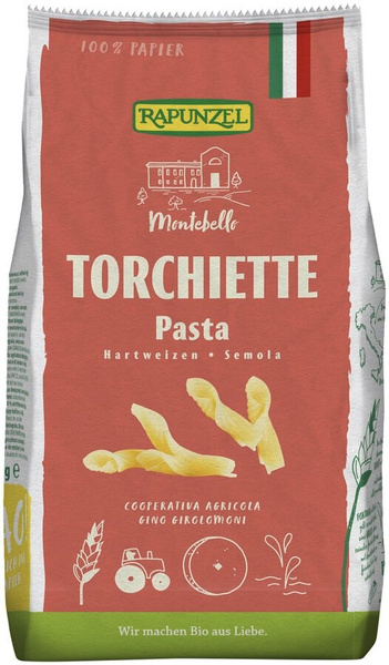 Makaron torchiette semolinowy 500 g - rapunzel (EKO)