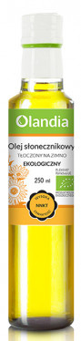 Olej Słonecznikowy Zimnotłoczony 250ml BIO EKO - Olandia