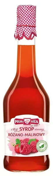 Syrop Różano - Malinowy 500ml - Polska Róża
