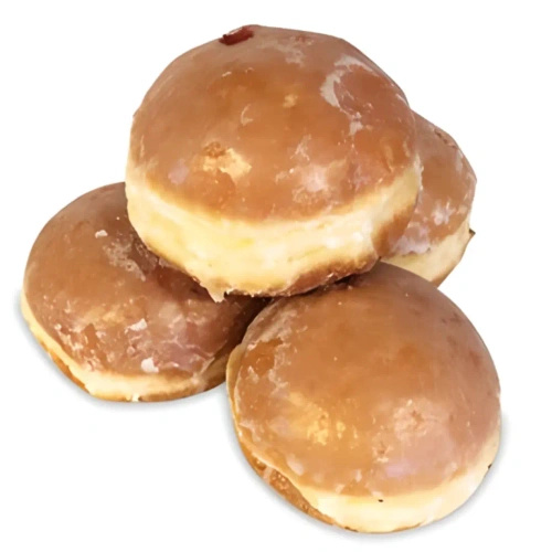 Ekologiczne pączki z nadzieniem owocowym i lukrem 4 szt. 400 g - piekarnia GZIK (EKO)