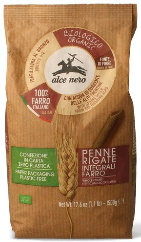 Makaron Orkiszowy - Razowy Penne 500g - Alce Nero