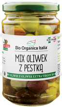 MIX OLIWEK BEZ PESTEK W OLEJU BIO 280 g (SŁOIK) - BIO ORGANICA ITALIA