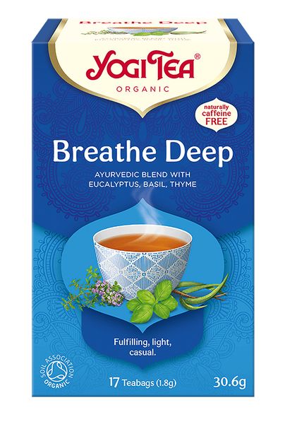 Herbatka głęboki oddech "breathe deep" (17 saszetek) 30,6 g - Yogi Tea (BIO)