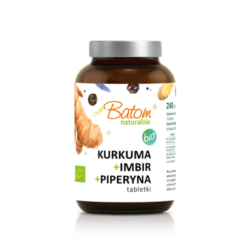Kurkuma i imbir i piperyna 240 szt. - Batom (EKO)