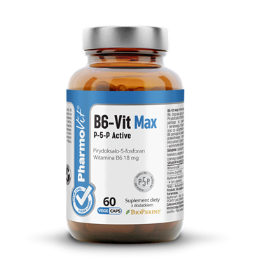 Witamina B6-vit max P-5-P active (18 mg) bezglutenowa 60 szt. - Pharmovit