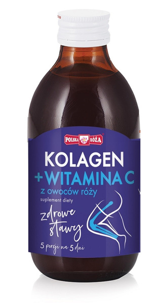 Zdrowe stawy kolagen i witamina C z owoców róży 250 ml - Polska Róża