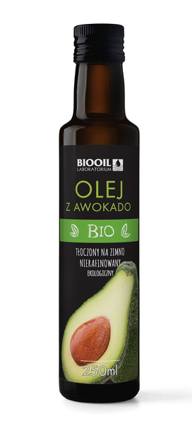 Olej Z Awokado Tłoczony Na Zimno Bio 250 Ml  -  BIOOIL